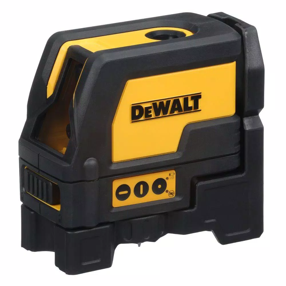 DEWALT Red Self-Leveling Cross-Line and Plumb Spot Laser Level with Case
