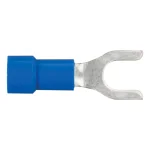 CURT Spade Wire Terminals, 16-14 Gauge, #10 Stud Size, Blue, 100-Pack thumbnail 4