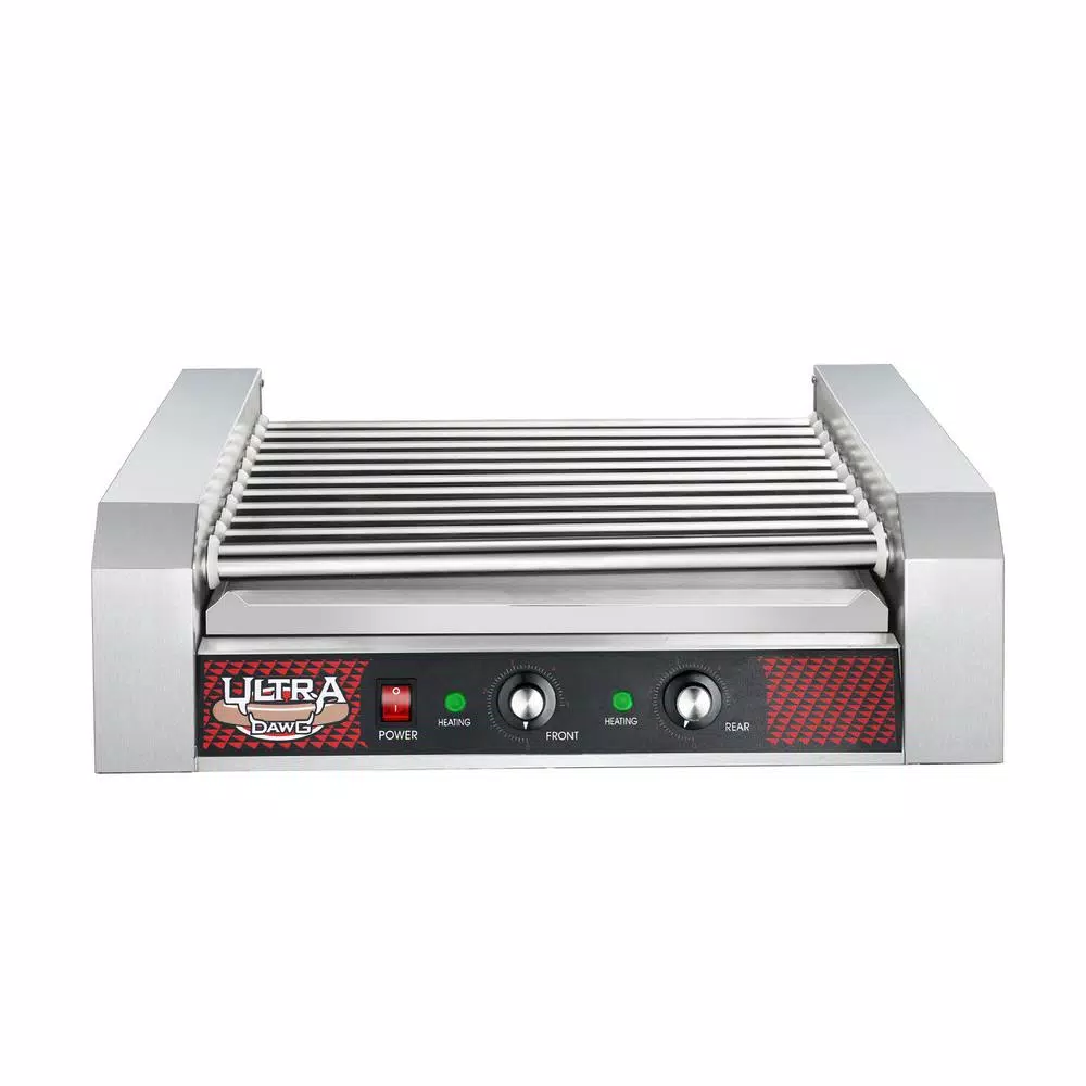 Great Northern Popcorn 1650W Commercial 30-Hot Dog 11-Roller Grilling Machine