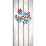 My Door Decor 7 ft. x 16 ft. Red Truck Christmas Garage Door Mural Banner thumbnail 1