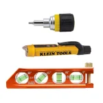 Klein Tools 3-Piece Electrical Tool Set with NCVT-3 Voltage Tester, Stubby Screwdriver, and ACCU-BEND Level thumbnail 1
