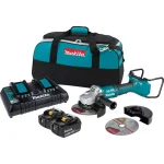 Makita 18V LXT Brushless 4-1/2" Angle Grinder Kit with (2) 5.0Ah Batteries and Charger thumbnail 1