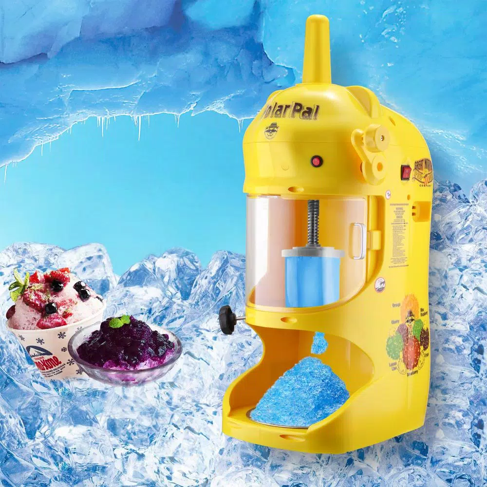 Great Northern Polar Pal 32 oz. Electric Ice Shaver and Snow Cone Machine, Yellow
