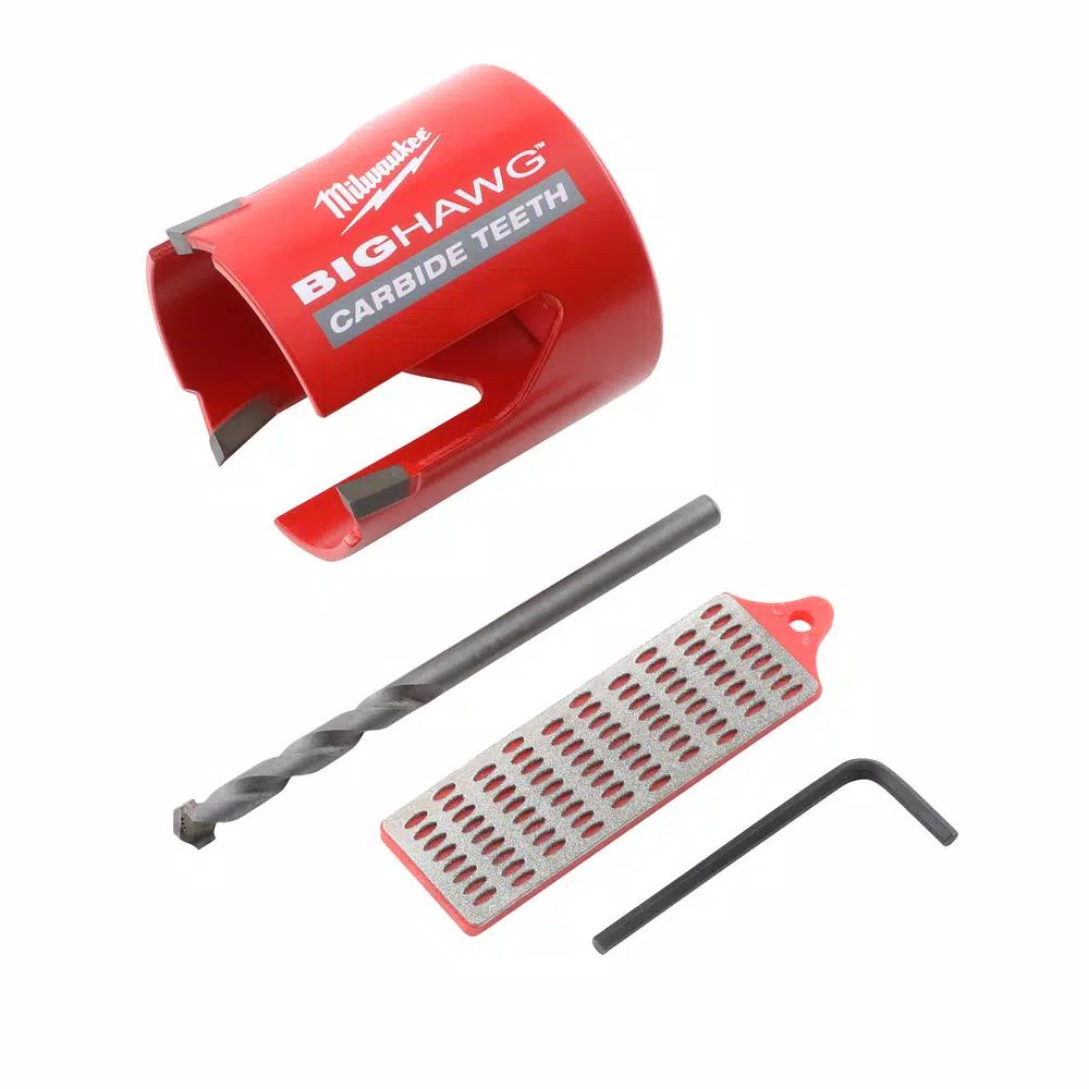 Milwaukee BIG HAWG Carbide Hole Saw Kit, 7-Piece Multi-Material Set