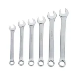 STANLEY 6-Piece SAE Combination Wrench Set, Chrome Vanadium Steel thumbnail 1