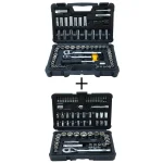 Stanley 165-Piece Mechanic Tool Set with 97-Piece and 68-Piece Sets, 1/4 in. & 3/8 in. Drive, Chrome Finish thumbnail 1