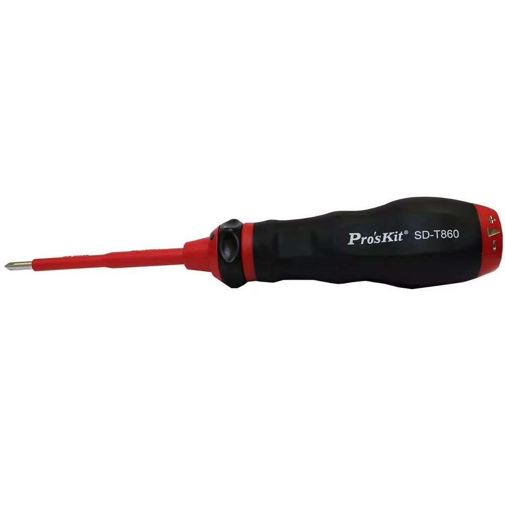 Pro'sKit Eclipse 12-Piece VDE Torque Screwdriver Set, Insulated for up to 1000VAC