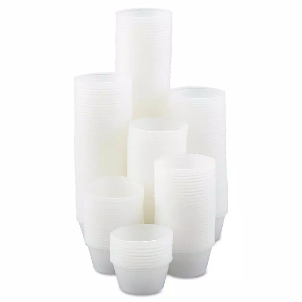 DART 2 oz. Polystyrene Portion Cups, Translucent, 2500 Count Bulk Pack
