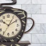 Westclox 3D Coffee Wall Clock - Novelty Irregular Design with Quartz Movement thumbnail 4
