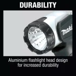 Makita 18V LXT Lithium-Ion Cordless LED Flashlight, 160 Lumens, Model DML802 thumbnail 8