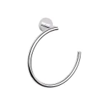 Nameeks Luxury Hotel Wall Mounted Brass Towel Ring in Polished Chrome thumbnail 1