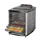 Weston 10-Tray Digital Food Dehydrator with Temperature Display, 830W, Black and Silver thumbnail 1