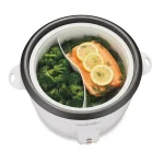 Proctor Silex 30-Cup White Rice Cooker with Steaming Basket and Keep Warm Function thumbnail 8