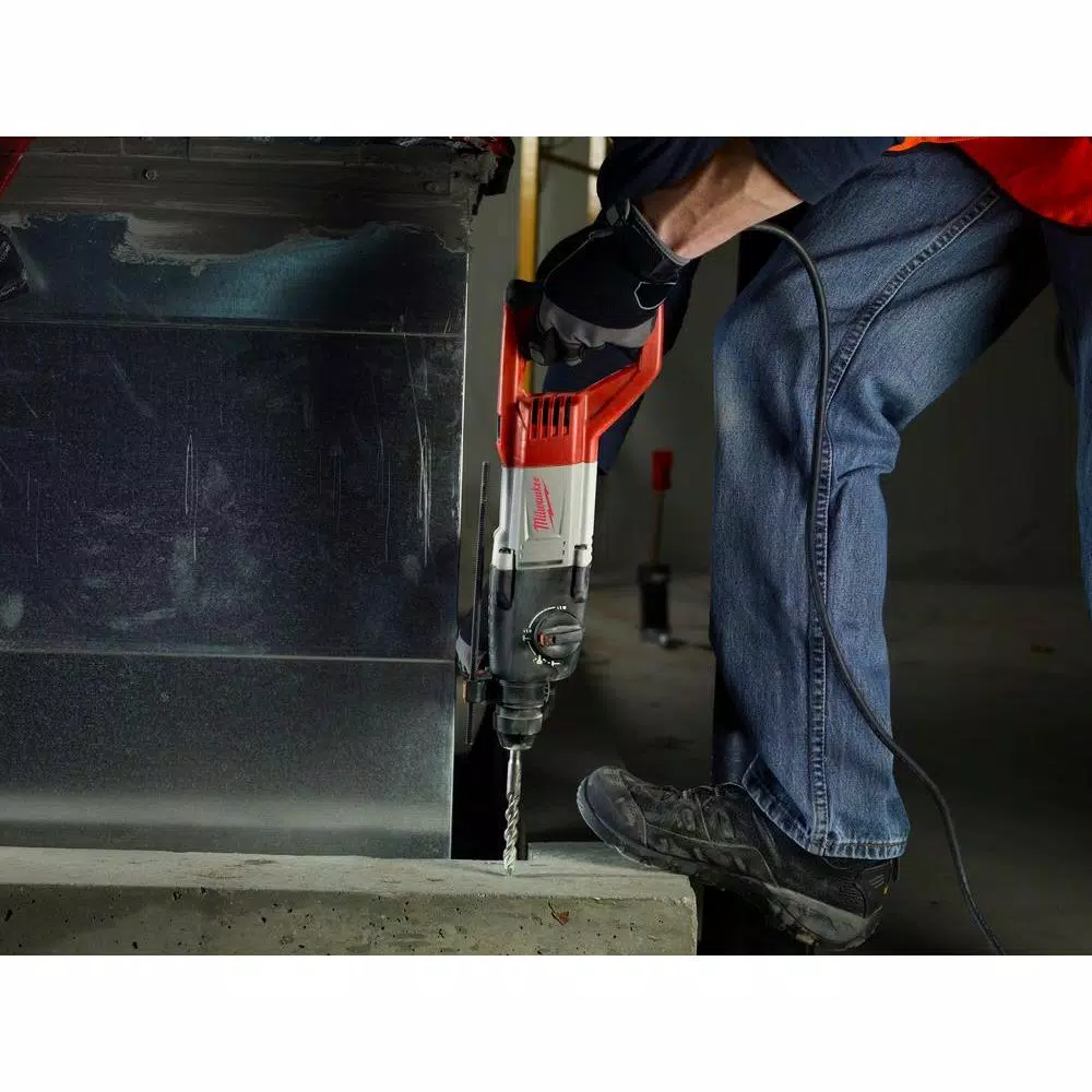 Milwaukee 1 in. SDS-Plus D-Handle Corded Rotary Hammer, 8 Amp