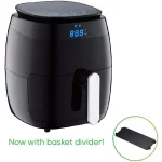 GoWISE USA 5 Qt. Air Fryer with Duo Touchscreen Display, 8 Presets, 1500W, Black thumbnail 6