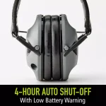 3M Peltor Sport RangeGuard Electronic Hearing Protection Earmuffs, Gray/Black thumbnail 3