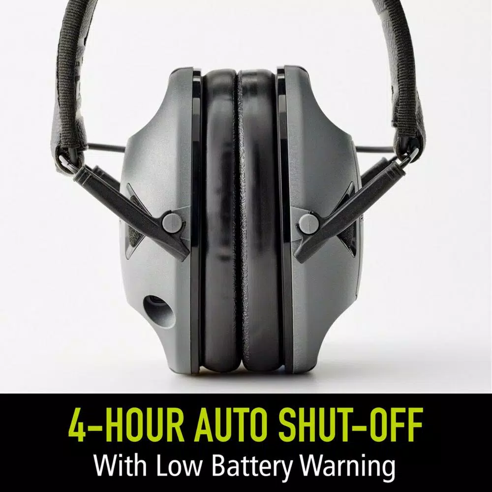 3M Peltor Sport RangeGuard Electronic Hearing Protection Earmuffs, Gray/Black