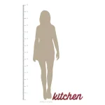 Stratton Home Decor Red Kitchen Wood Word Wall Sign - Farmhouse Style thumbnail 4