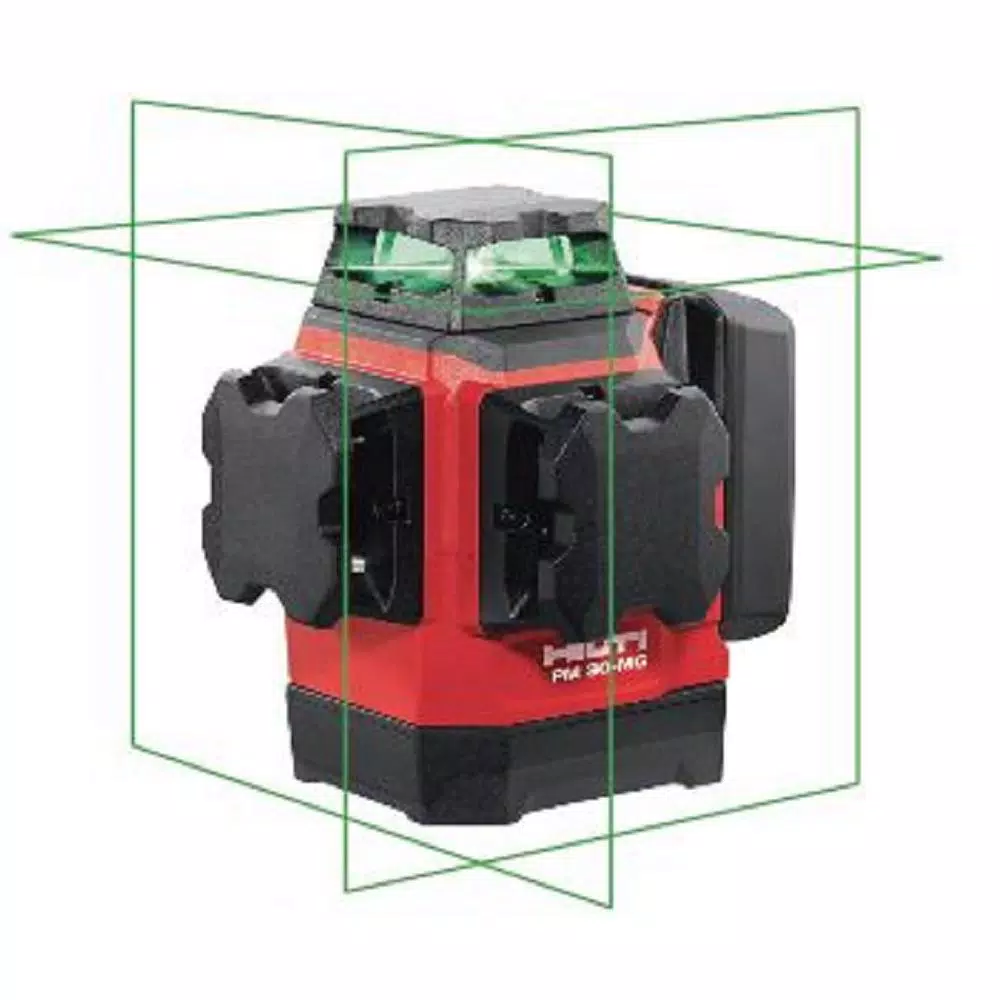 Hilti PM 30-MG Multi-Green 360° Line Laser and Receiver Kit, 131 ft. Range