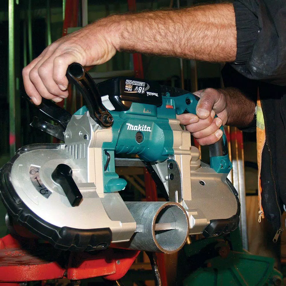 Makita 18V LXT Cordless Portable Band Saw Kit with 5.0Ah Battery (XBP02Z)