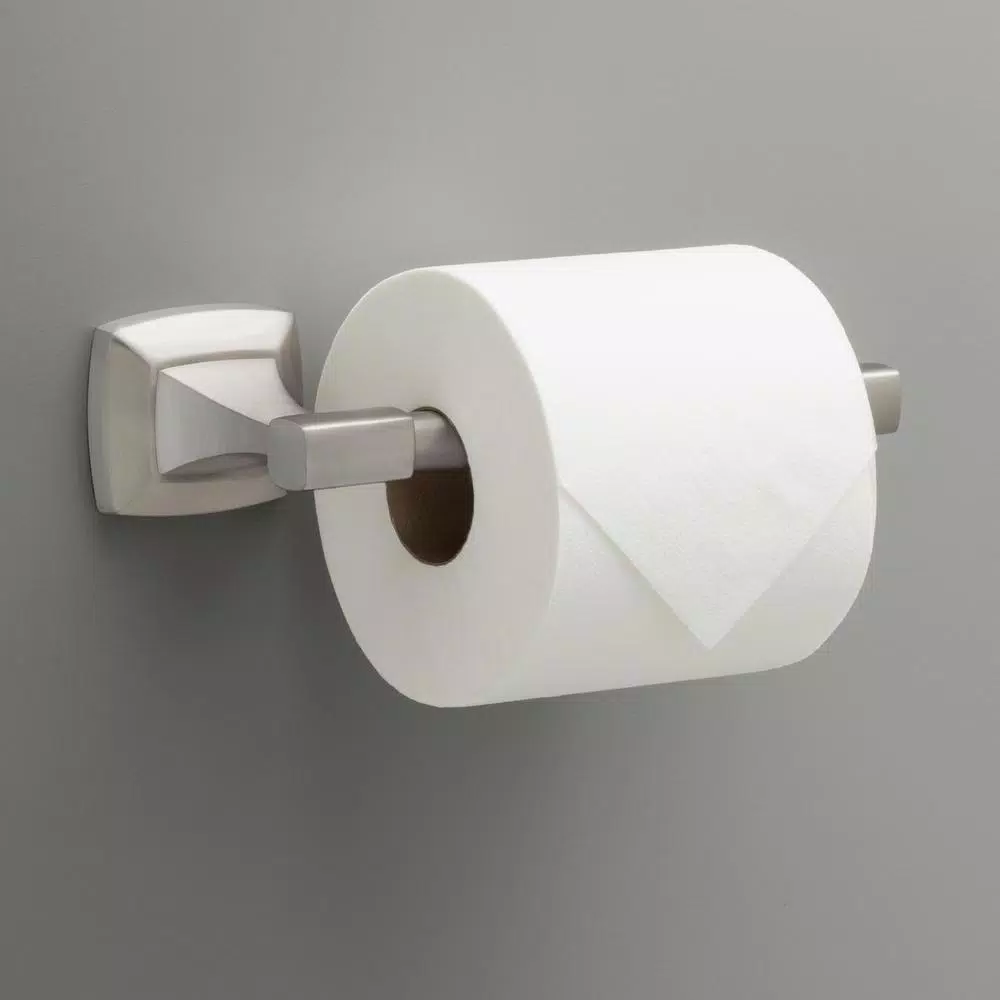 Delta Portwood Pivoting Toilet Paper Holder, SpotShield Brushed Nickel