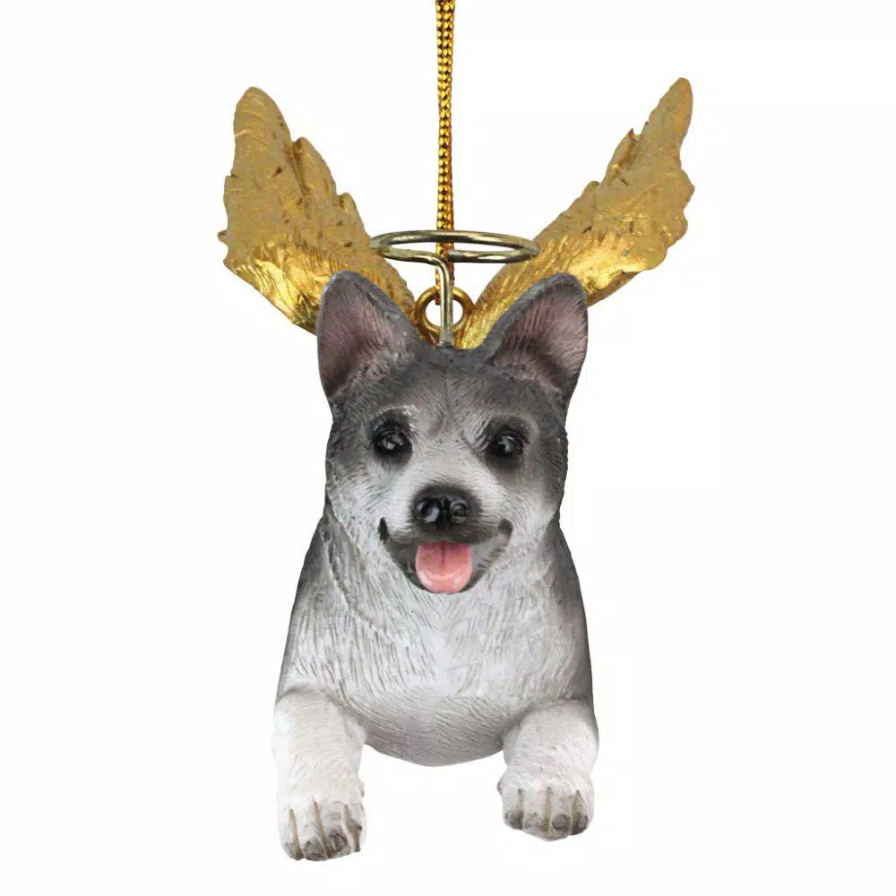 Design Toscano Siberian Husky Angel Dog Christmas Ornament