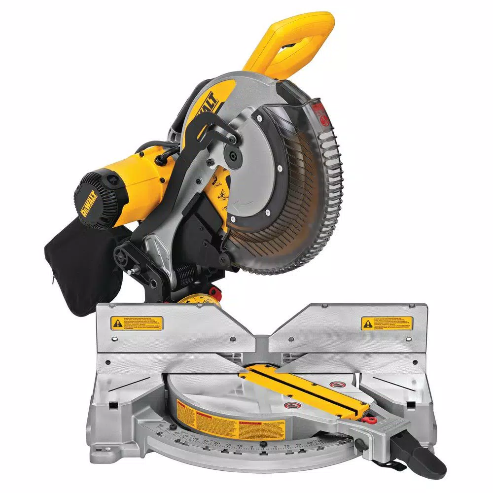 DEWALT 12 in. Double Bevel Compound Miter Saw with Heavy-Duty Work Stand, 15 Amp Corded