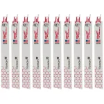 Milwaukee 9 in. 14 TPI Torch Metal Reciprocating Saw Blades, BiMetal (10-Pack) thumbnail 1