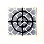 AdirPro Reflective Adhesive Target Sheets for Total Stations, 20 mm x 20 mm, 10 Pack thumbnail 1