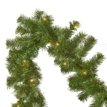 Noble House 9 ft. Noble Fir Pre-Lit Artificial Christmas Garland with 50 Warm White LED Lights and Timer thumbnail 2