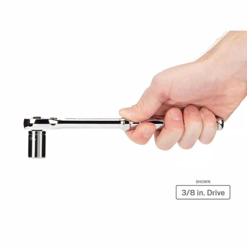 TEKTON 3-Piece Quick-Release Ratchet Set, 1/4 in., 3/8 in., 1/2 in. Drive, 90-Tooth