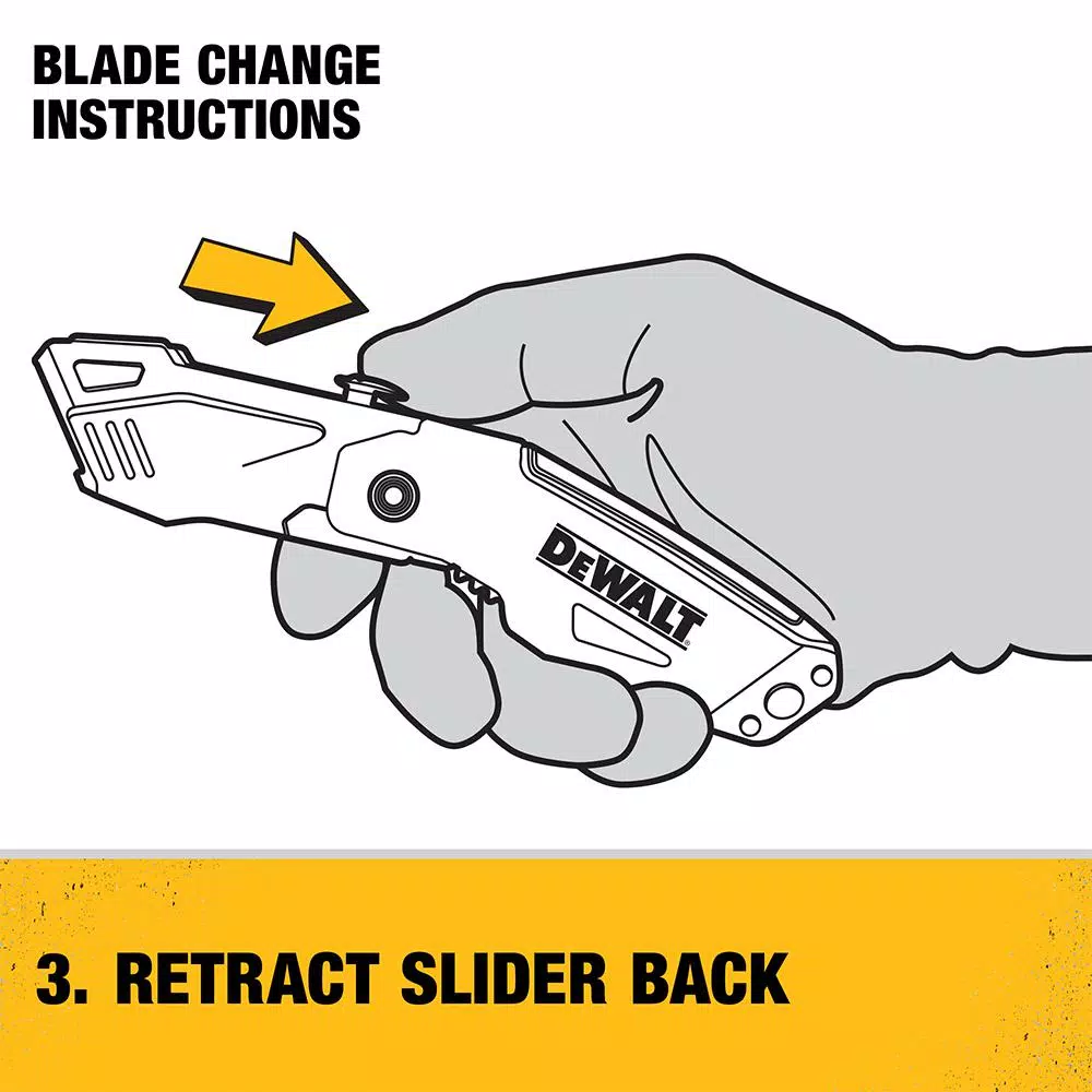 DEWALT Auto Load Folding Utility Knife with Integrated Blade Storage
