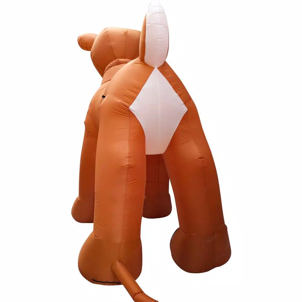 Fraser Hill Farm 15 ft. Pre-Lit Reindeer Christmas Inflatable with Moving Head