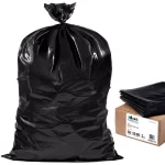 Plasticplace 3.0 mil Black Contractor Trash Bags, 55-60 Gal, 38 in. x 58 in., 50-Case thumbnail 1