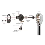 Tekton 3/8 in. Drive x 4.5 in. Quick-Release Ratchet, 90-Tooth Stubby Design thumbnail 12