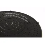 ExcelSteel 13 in. Silicone Splatter Screen with Non-Slip Heat-Resistant Grip, Stainless Steel Frame thumbnail 3