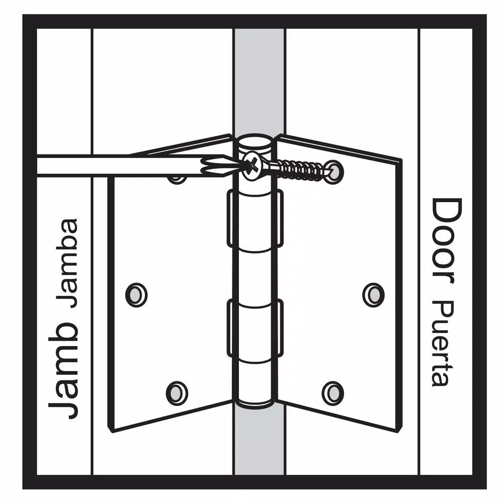 Everbilt 3-1/2 in. x 5/8 in. Radius Oil-Rubbed Bronze Smooth Action Steel Door Hinge