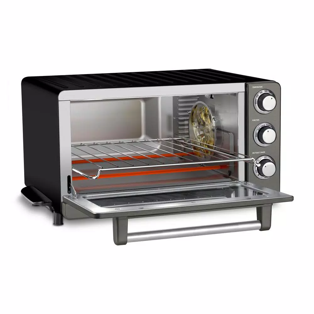 Cuisinart CounterPro 6-Slice Black Stainless Steel Convection Toaster Oven Broiler, 1500W