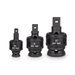 Capri Tools 3-Piece Impact Universal Joint Set, 1/4 in, 3/8 in, 1/2 in Drive thumbnail 1