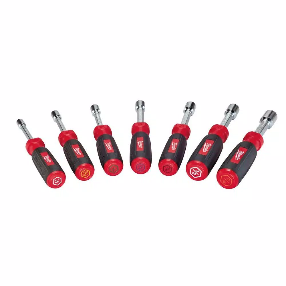 Milwaukee SAE Hollow Shaft Nut Driver Set, 7-Piece