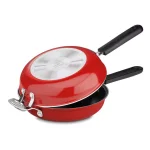 Cuisinart Chef's Classic 2-Piece 10 in. Aluminum Nonstick Frittata Pan Set, Red thumbnail 2