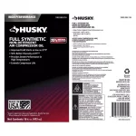Husky 16 oz. 100% Full Synthetic Air Compressor Oil, ISO 68 thumbnail 3