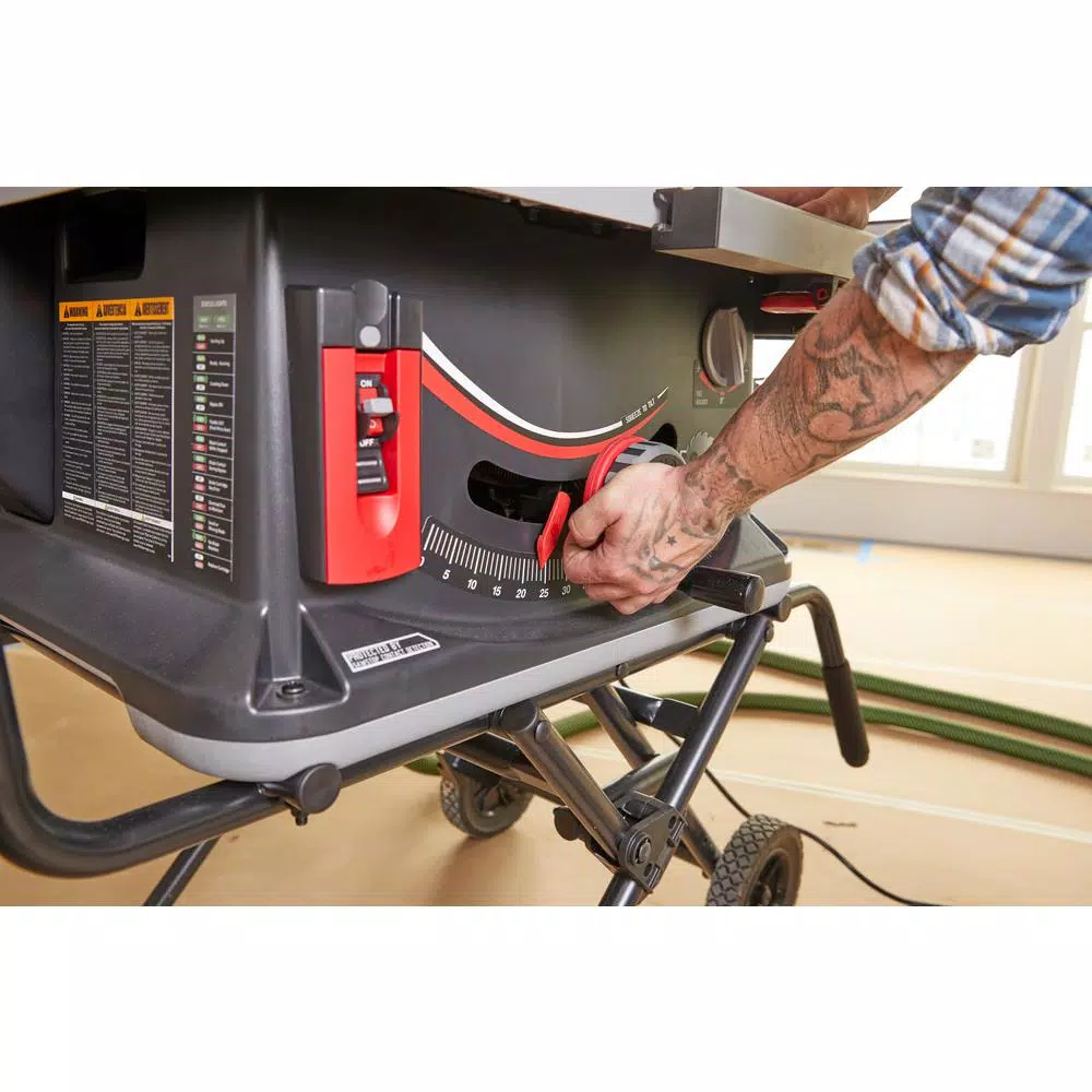 SawStop 10-Inch Jobsite Saw Pro 1.5 HP Table Saw with Mobile Cart Assembly