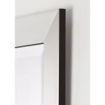 Alpine Art & Mirror Silverstone Family 29 x 35 in. Beveled Glass Contemporary Wall Mirror with Black Trim thumbnail 3