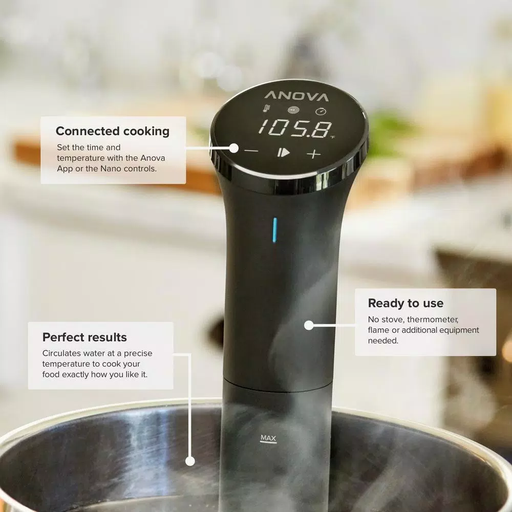 Anova Precision Cooker Nano WiFi Sous Vide, Black