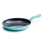 GreenLife Diamond 10 in. Aluminum Ceramic Nonstick Frying Pan, Turquoise thumbnail 1