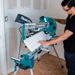 Makita 12 in. 15 Amp Dual-Bevel Sliding Compound Miter Saw with Laser and Folding Stand thumbnail 4