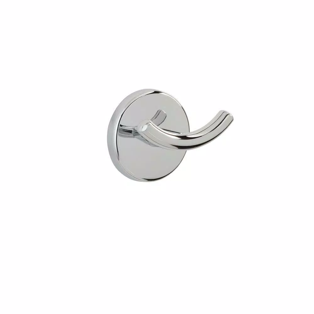 Glacier Bay Dorset Double Robe Hook, Chrome Finish