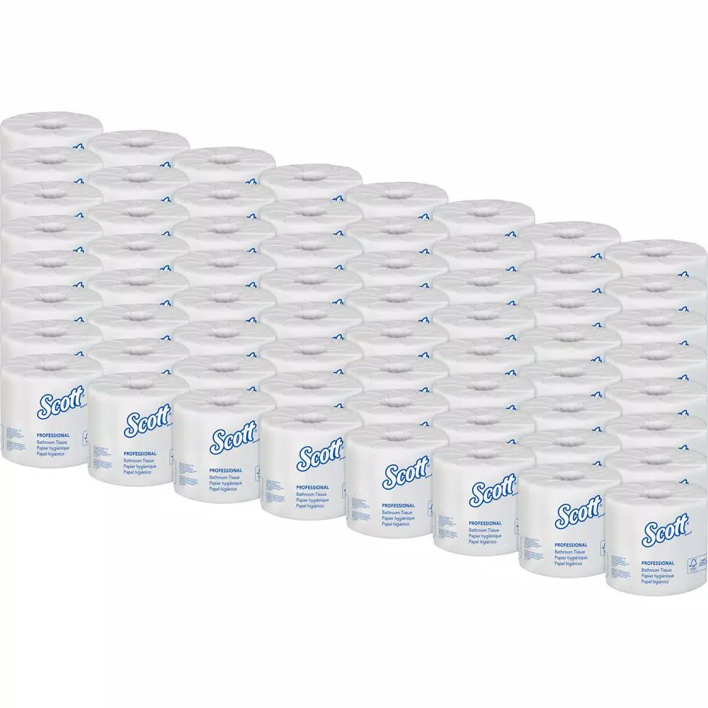 SKILCRAFT PCF 1-Ply Individual Toilet Tissue Rolls, 1000 Sheets per Roll, 96 Rolls per Carton