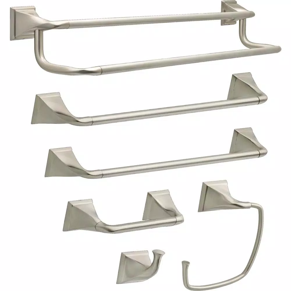 Delta Everly 24 in. Double Towel Bar in SpotShield Brushed Nickel